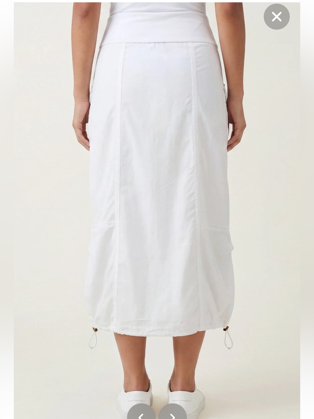 NWT XCVI Wearables Maconi Cargo Cinch Bubble Hem Skirt sz M - Picture 3 of 15